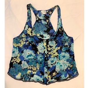 Intimately Free People Floral Cropped Tank